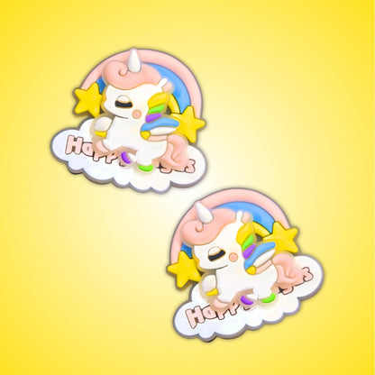 Unicorn shoe Spinning Charms- 2PC