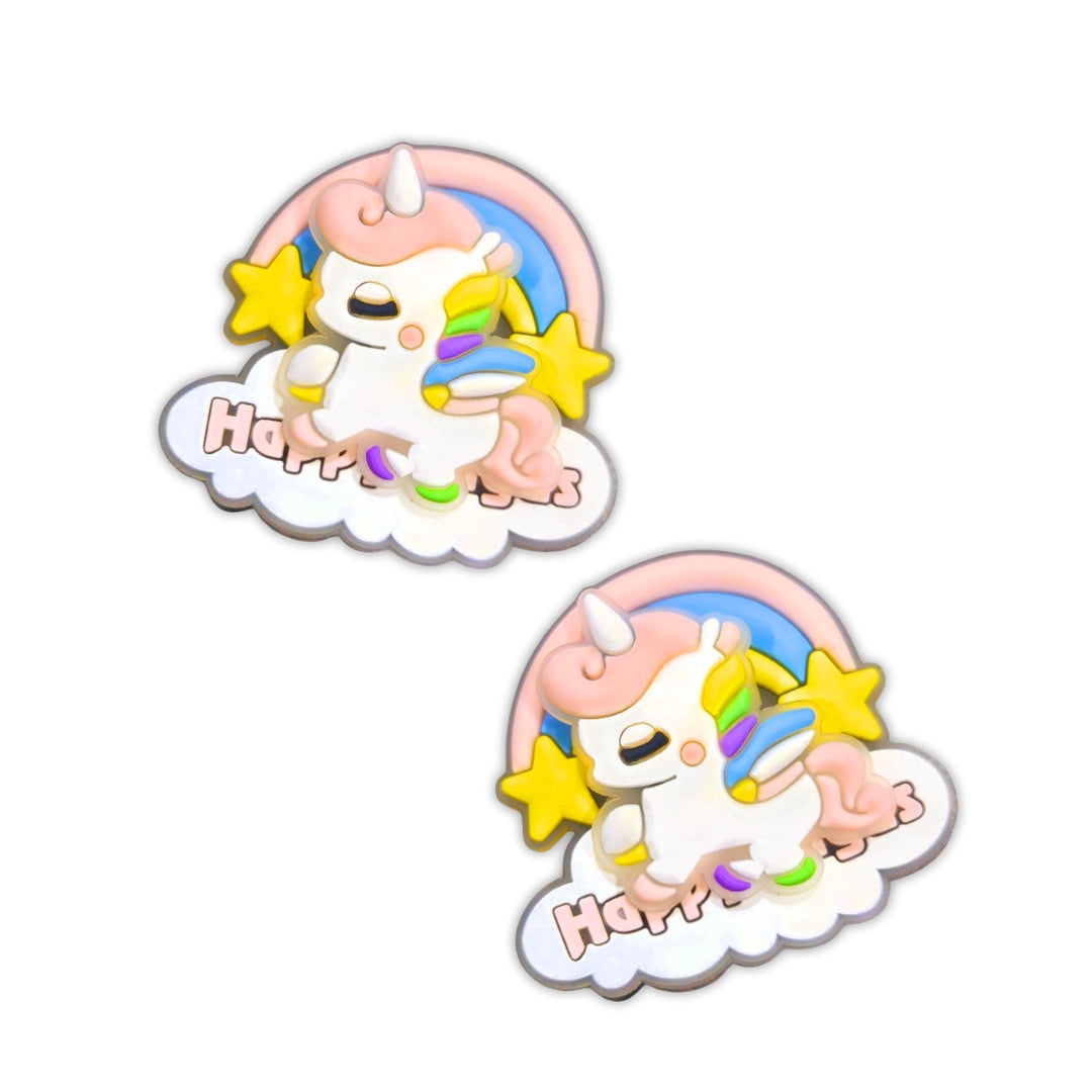 Unicorn shoe Spinning Charms- 2PC