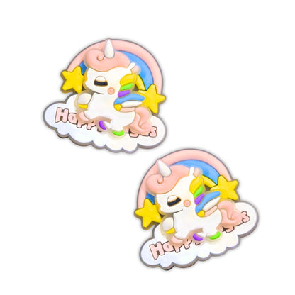 Unicorn shoe Spinning Charms- 2PC