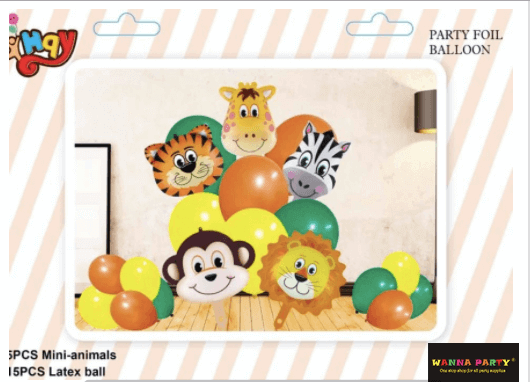 Jungle Animal Balloon Set