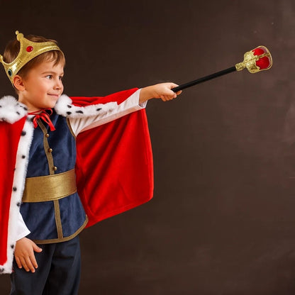 King Royal Sceptor Small Red & Gold - 1PC