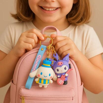 Kuromi and Cinammon Roll Keychain - Set of 2