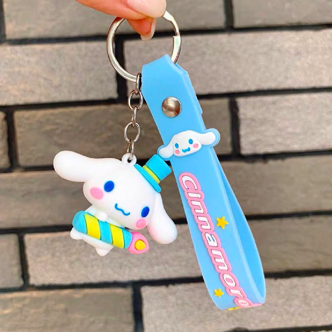 Kuromi and Cinammon Roll Keychain - Set of 2