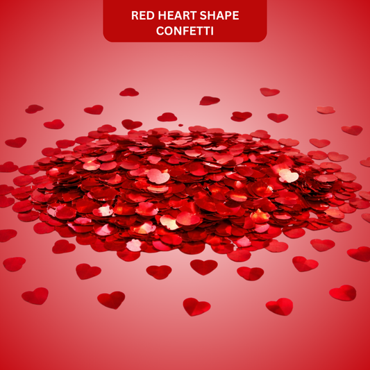 Red Heart Shape Confetti