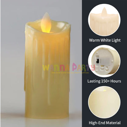 LED Flicker Candle 4"