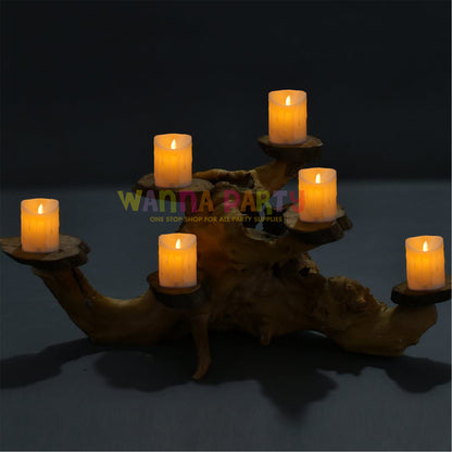 LED Flicker Candle 4"