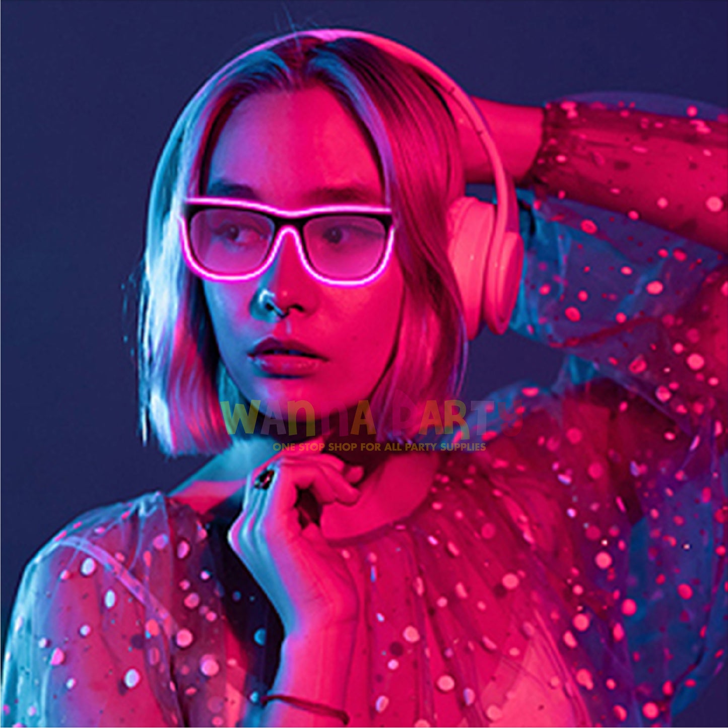 LED Neon Rave Glasses-1PC