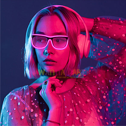 LED Neon Rave Glasses-1PC