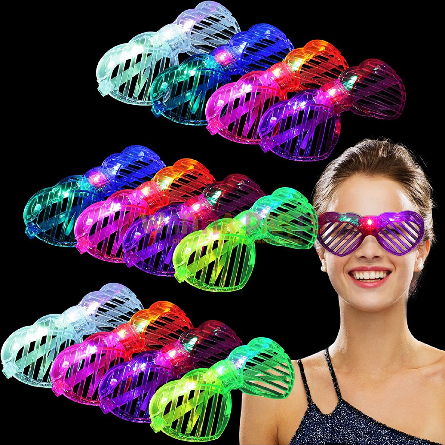 LED Shutter Shades Heart