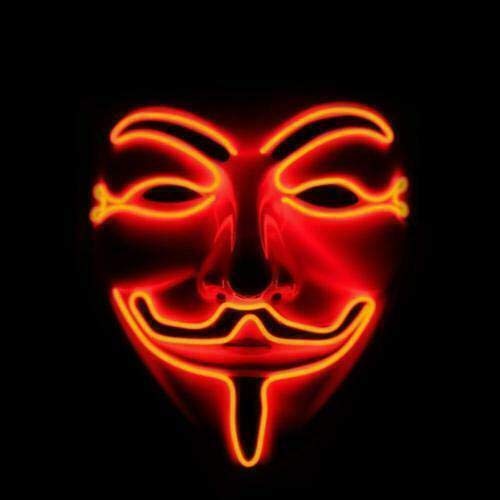 Neon LED Vendetta Mask