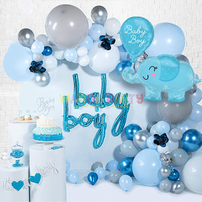 Large Shape Baby Boy Elephant Balloon