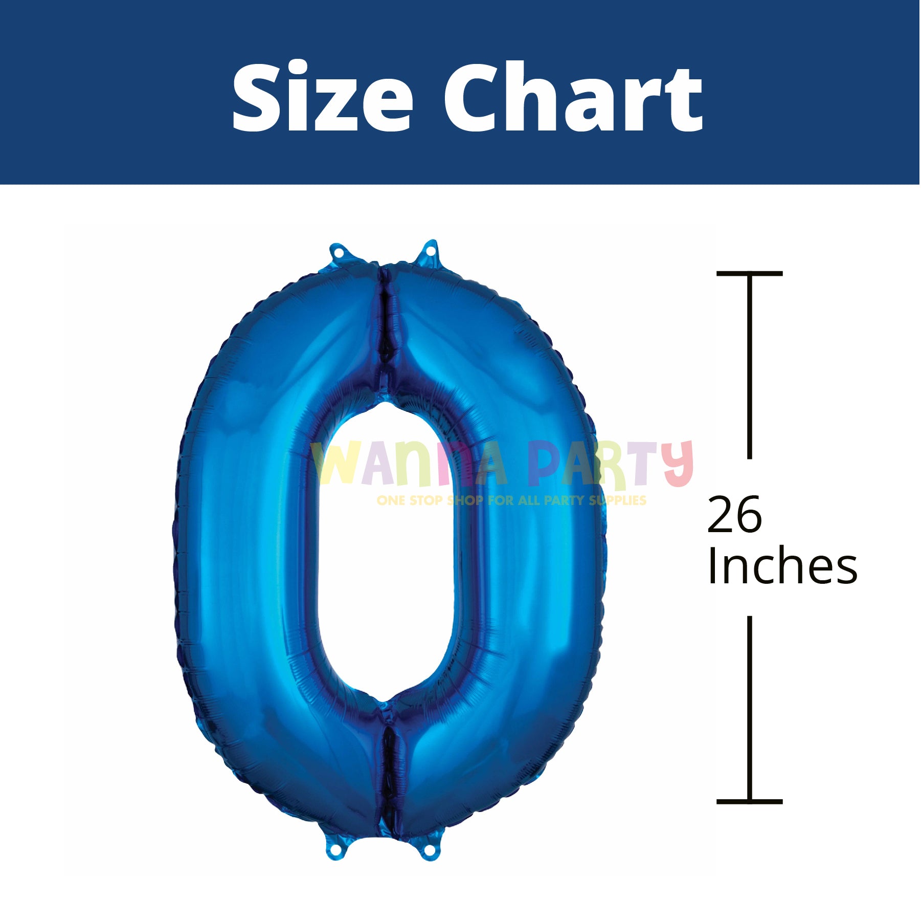 Large Shape No.0 Blue Balloon 26 - L26