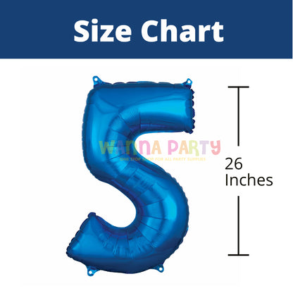 Large Shape No.5 Blue Balloon 26 - L26