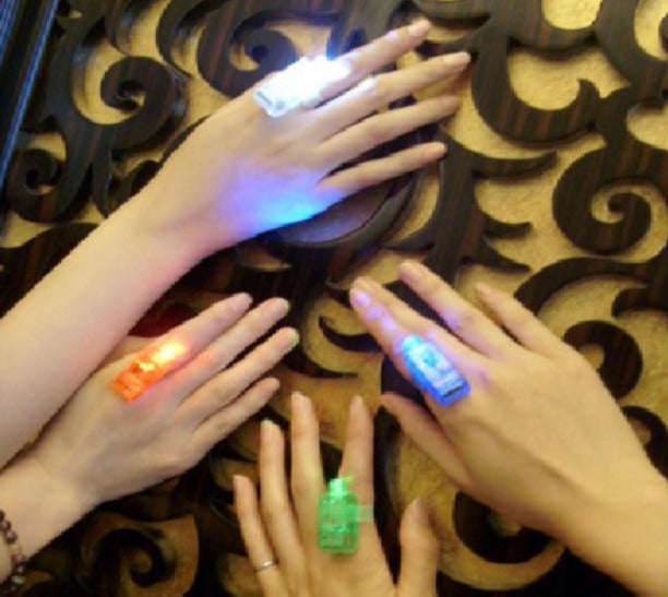 Laser Finger Rings - 4PC