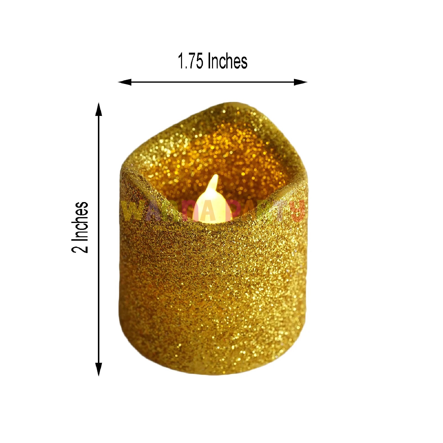 Led Small Glitter Candle-1PC