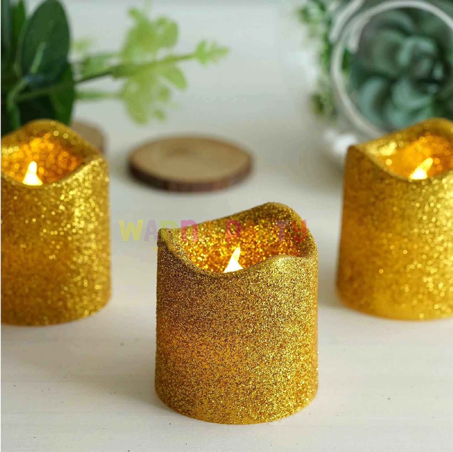 Led Small Glitter Candle-1PC