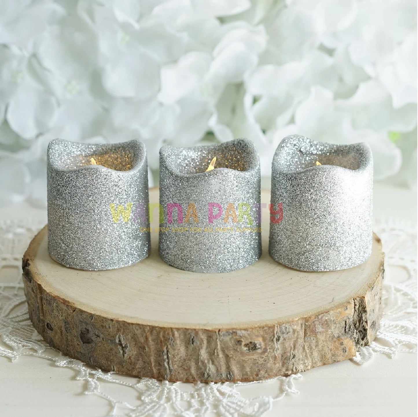 Led Small Glitter Candle-1PC