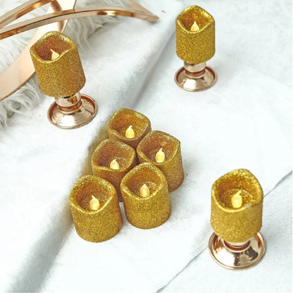 Led Small Glitter Candle-1PC