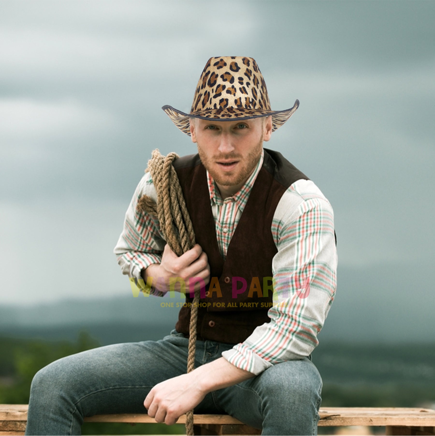 Leopard Print Cowboy Hats