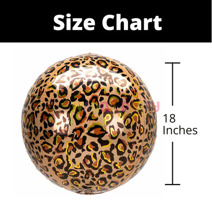 Leopard Print Orbz Balloon 16"