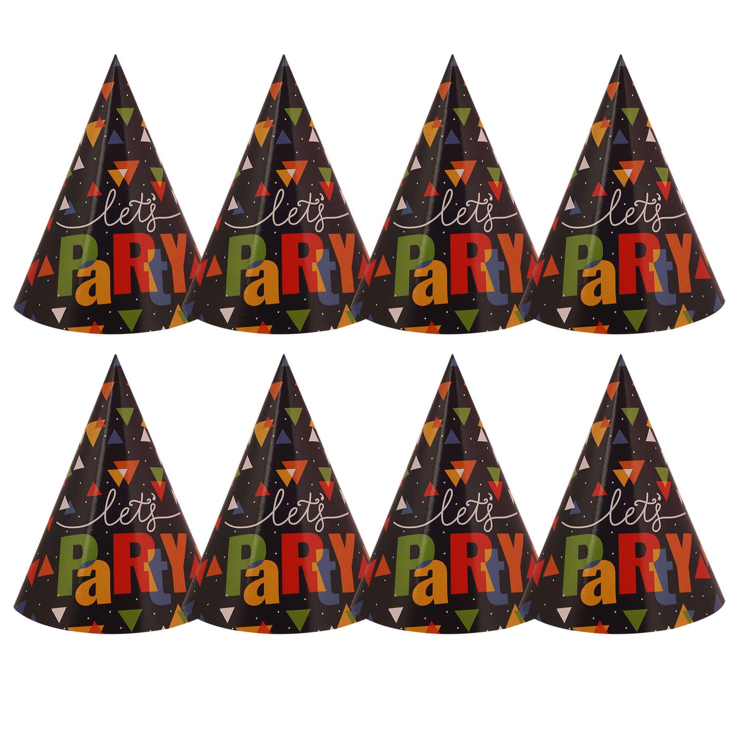 Let's Party Hats - 8PC