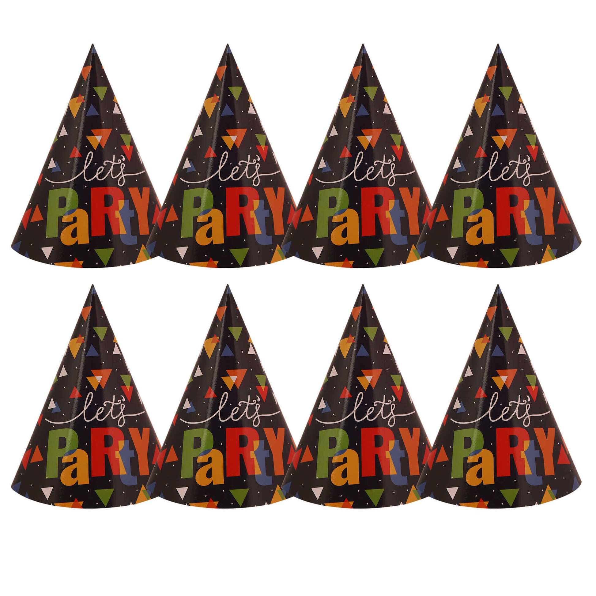 Let's Party Hats - 8PC