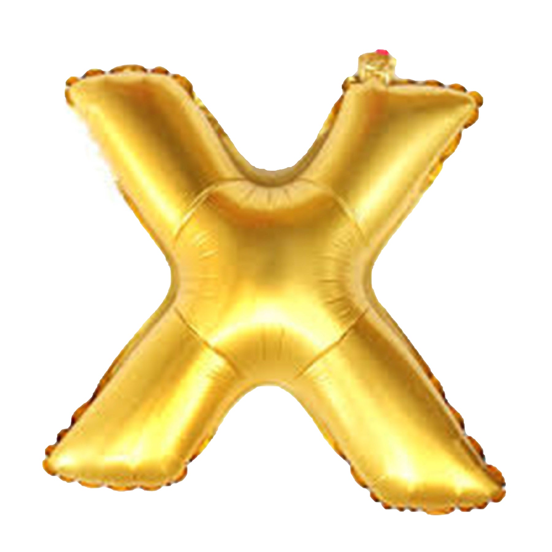 16" Letter X Golden Balloon