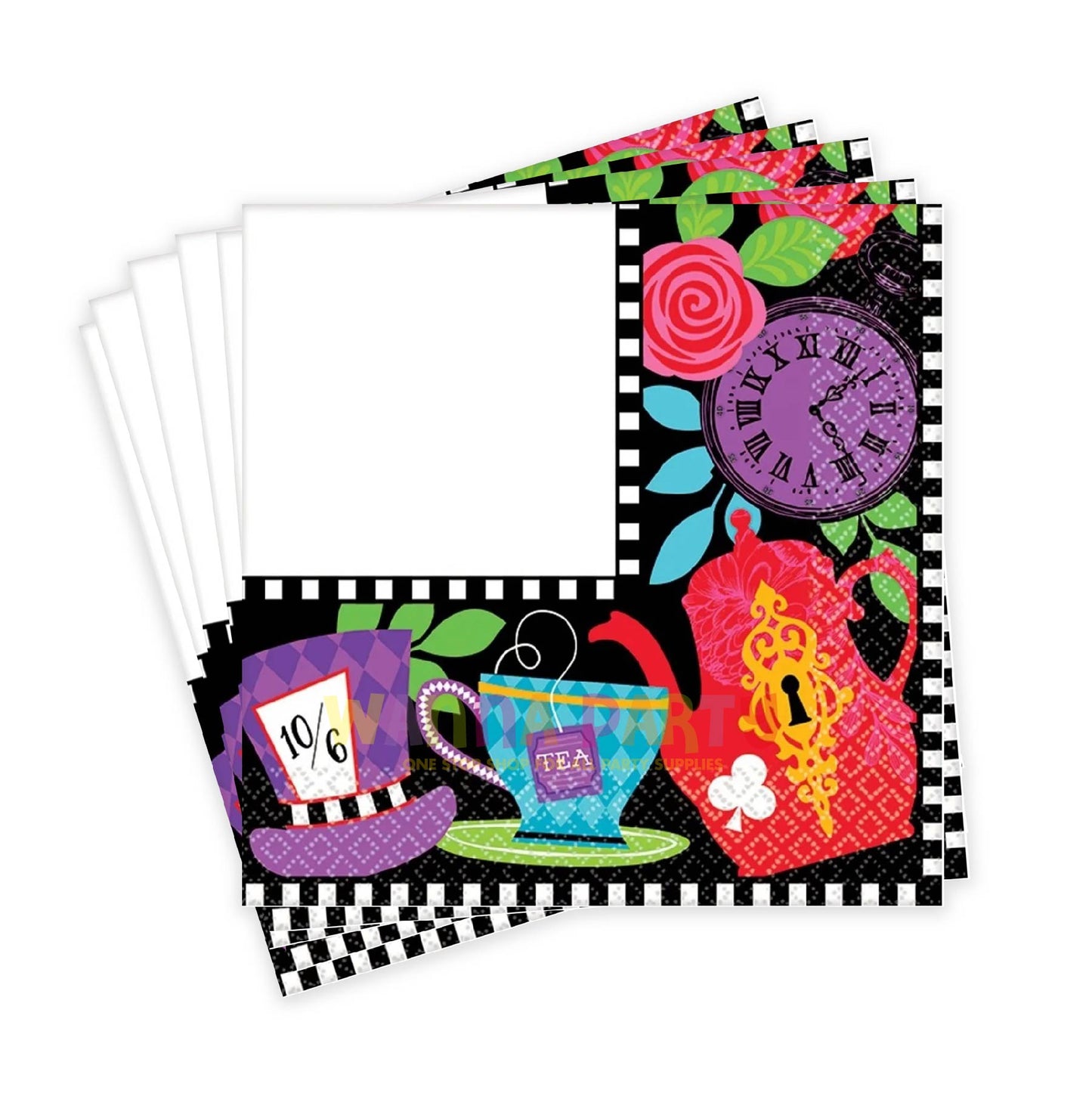 Wonderland Tea Party Napkins - 16PC