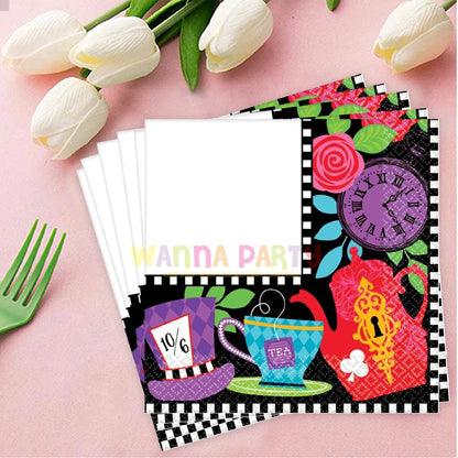 Wonderland Tea Party Napkins - 16PC