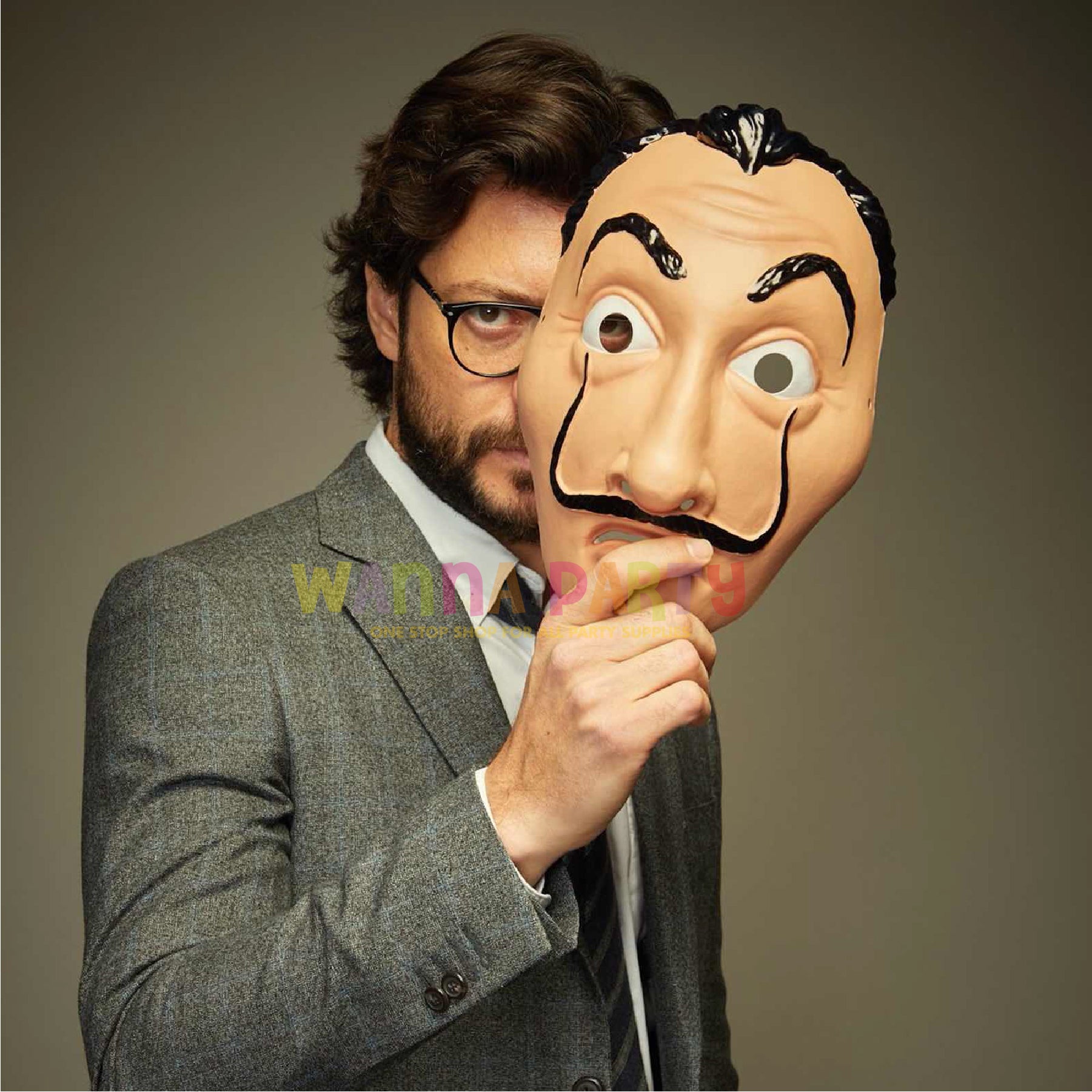 Money Heist Face Mask Lowest Price Wanna Party - Main Image