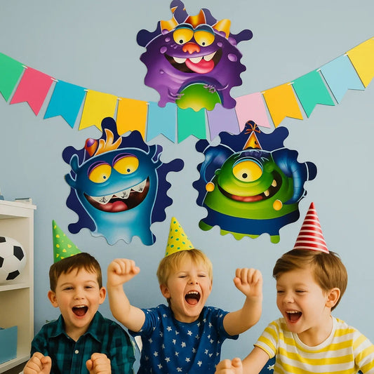 Monster Mania Cutout Wall/Glass/Door Decoration - 3PC