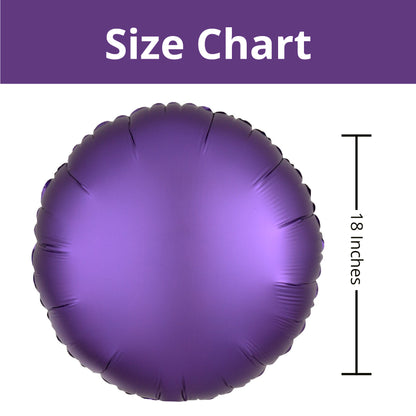 18" Matte Pruple Round Balloon S18