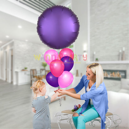 18" Matte Pruple Round Balloon S18