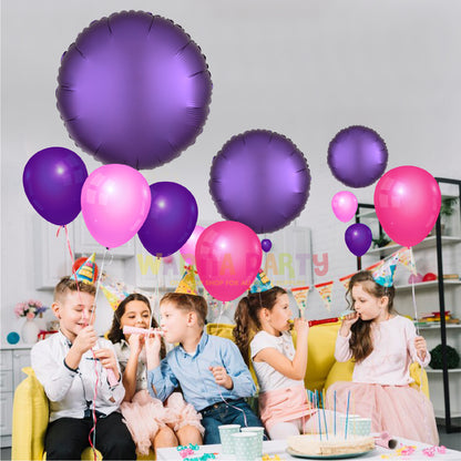 18" Matte Pruple Round Balloon S18