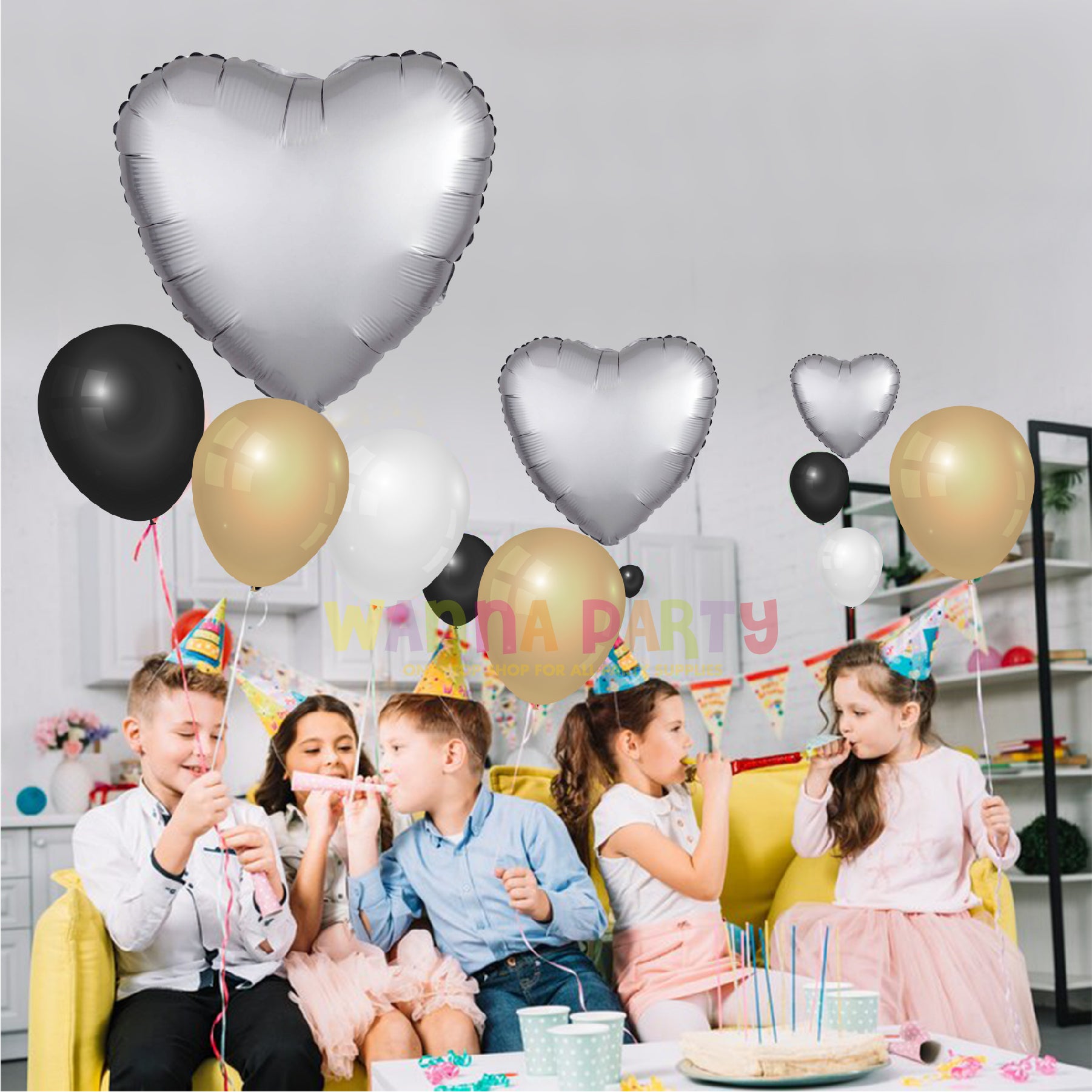 18" Matte Silver Heart Balloon S15