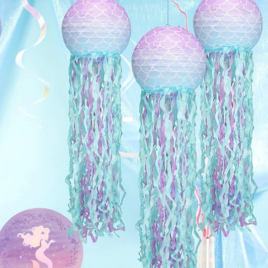 Mermaid Lanterns Hanging Decortation Combo - 3PC