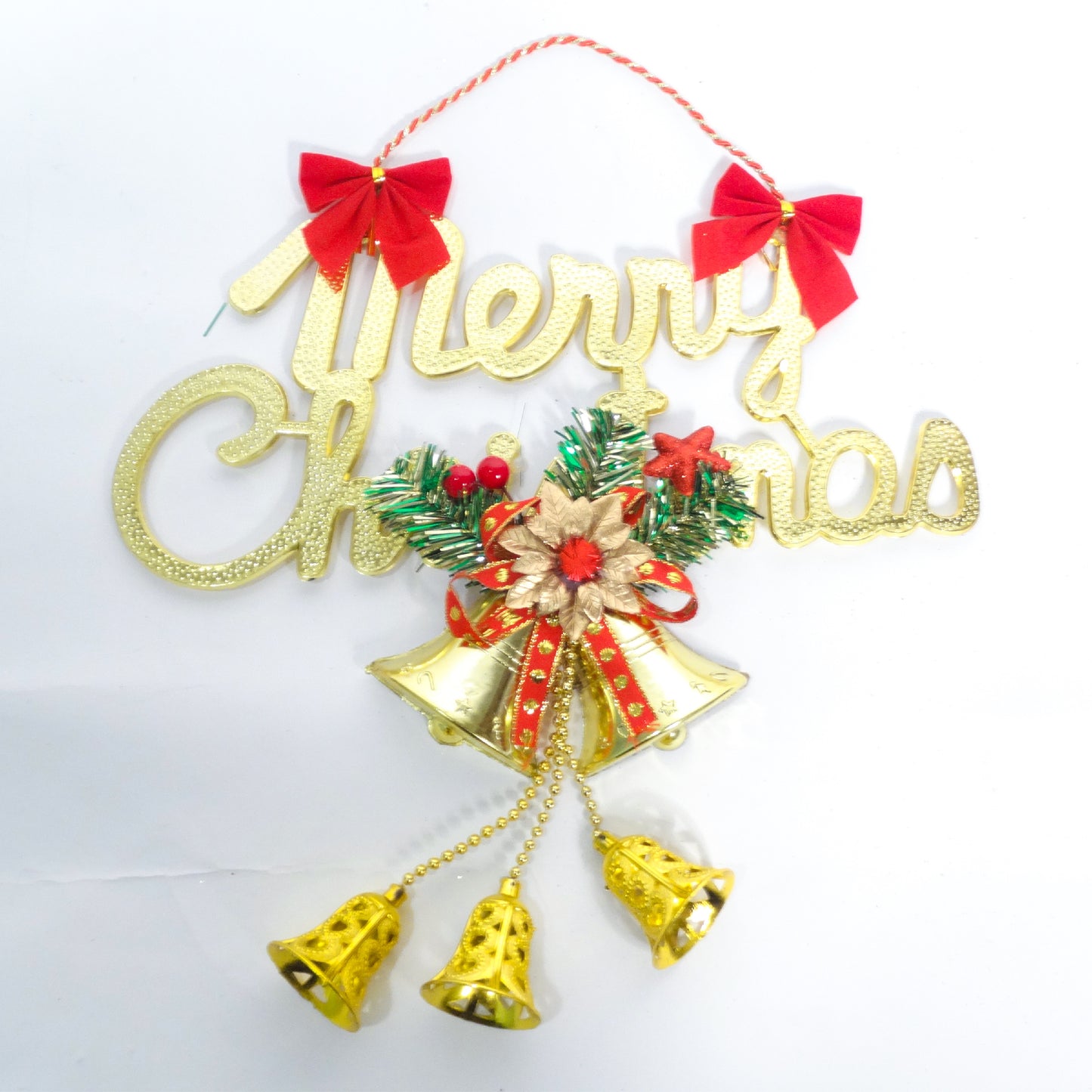 Merry Christmas Fancy Door Hanging Decoration - 1PC