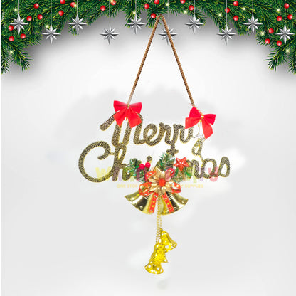 Merry Christmas Fancy Door Hanging Decoration - 1PC