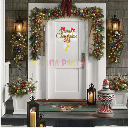 Merry Christmas Fancy Door Hanging Decoration - 1PC