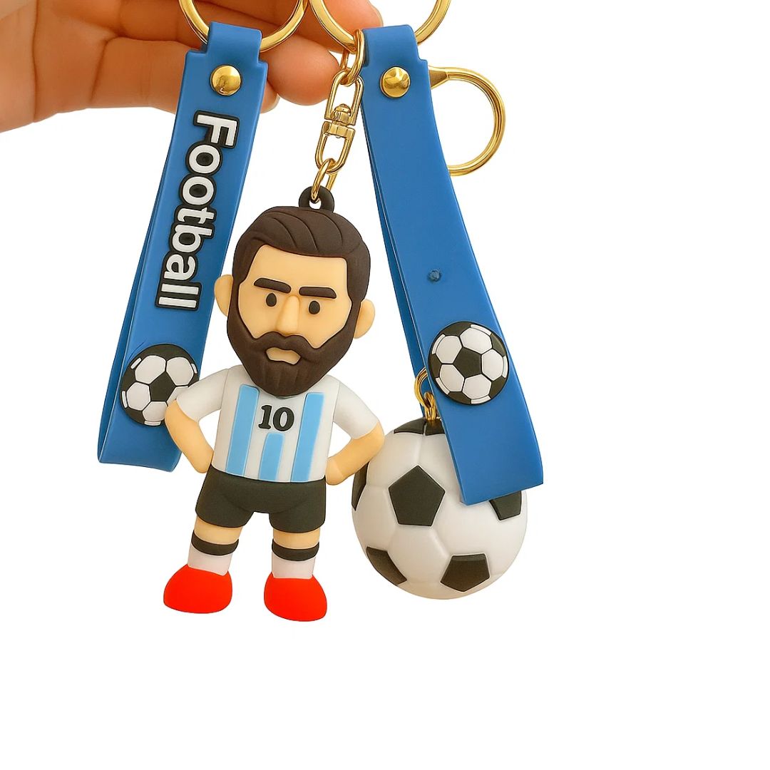 Messi and Soccer Keychain Set - 2PC
