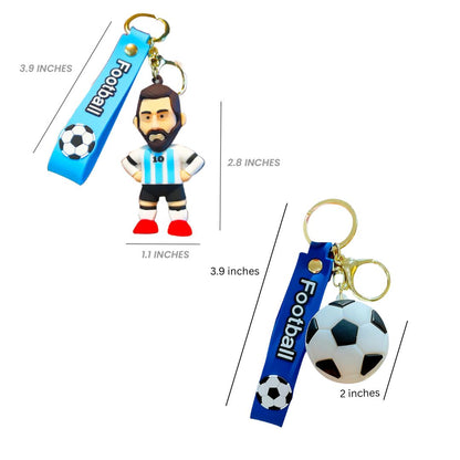 Messi and Soccer Keychain Set - 2PC