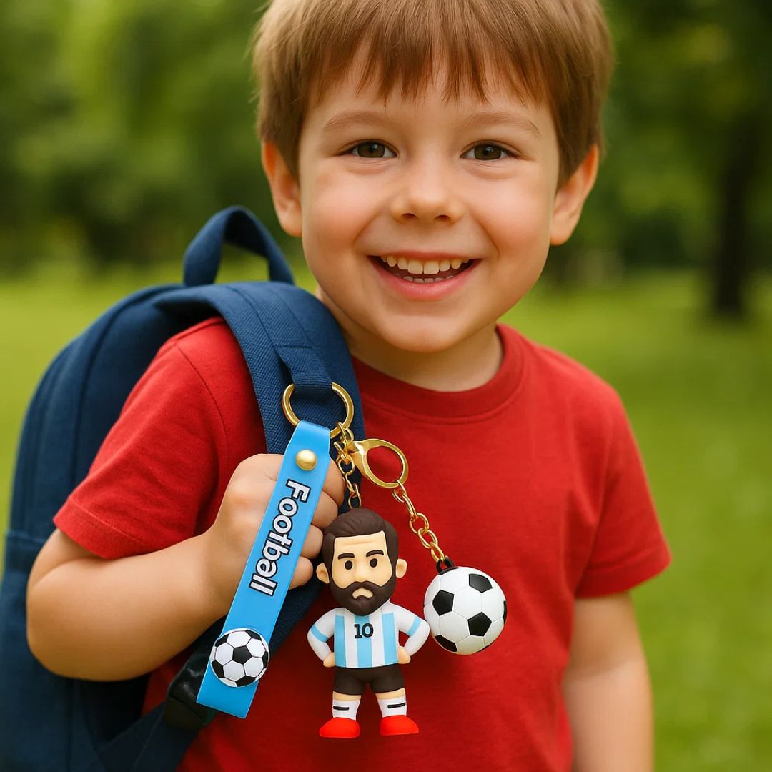 Messi and Soccer Keychain Set - 2PC