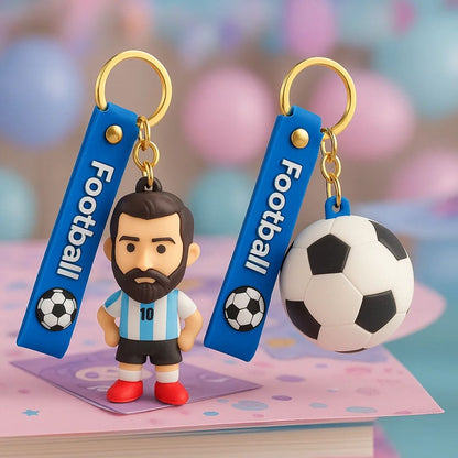 Messi and Soccer Keychain Set - 2PC