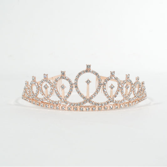 Metal Tiara Rose Gold