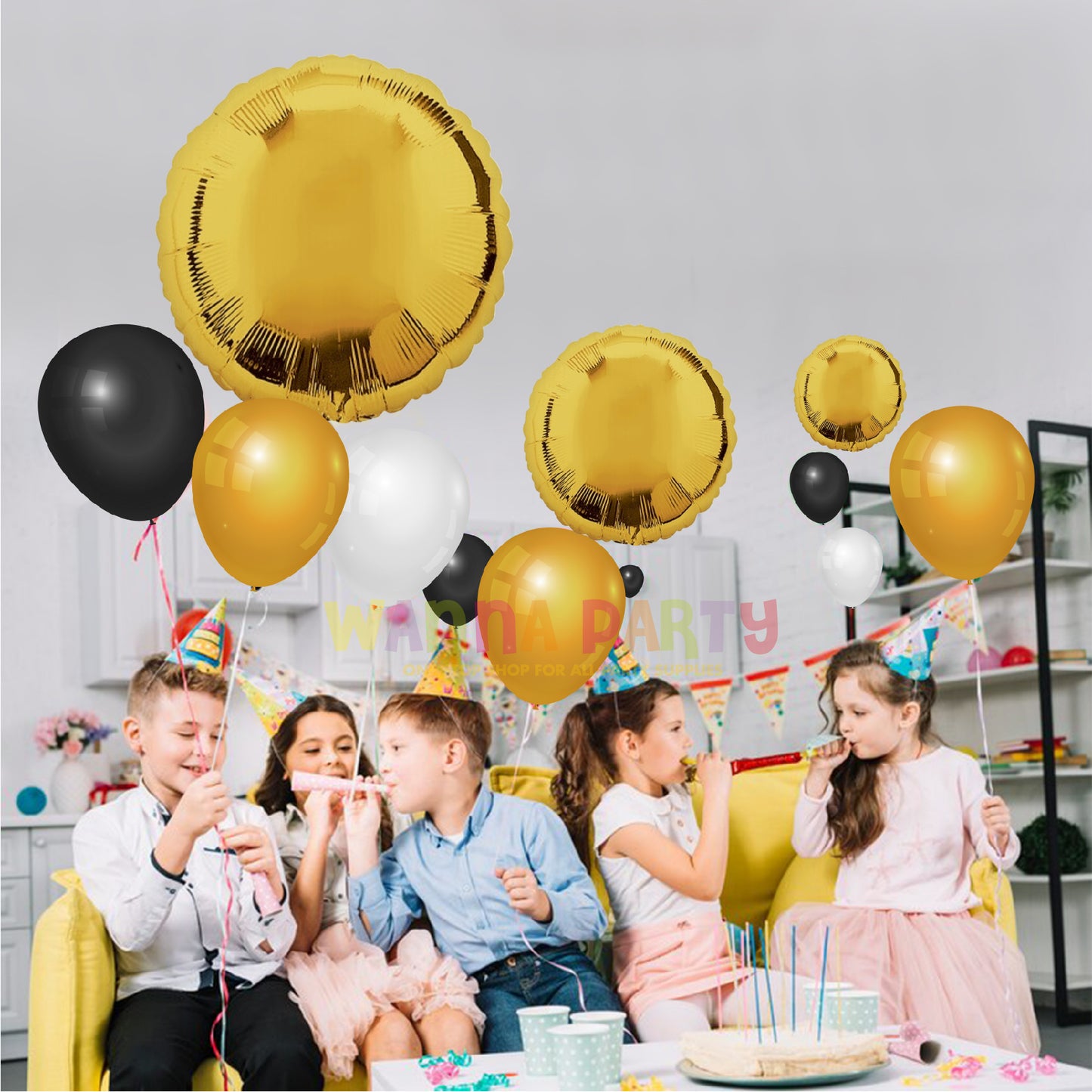 Metallic Gold Round Balloons 18"