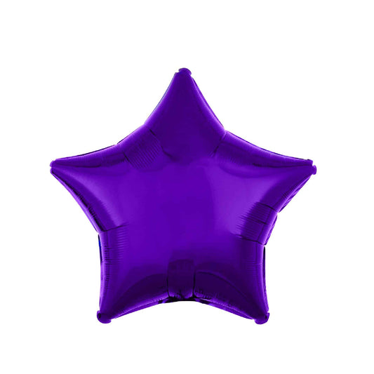 Metallic Purple Star Balloon 19" S15