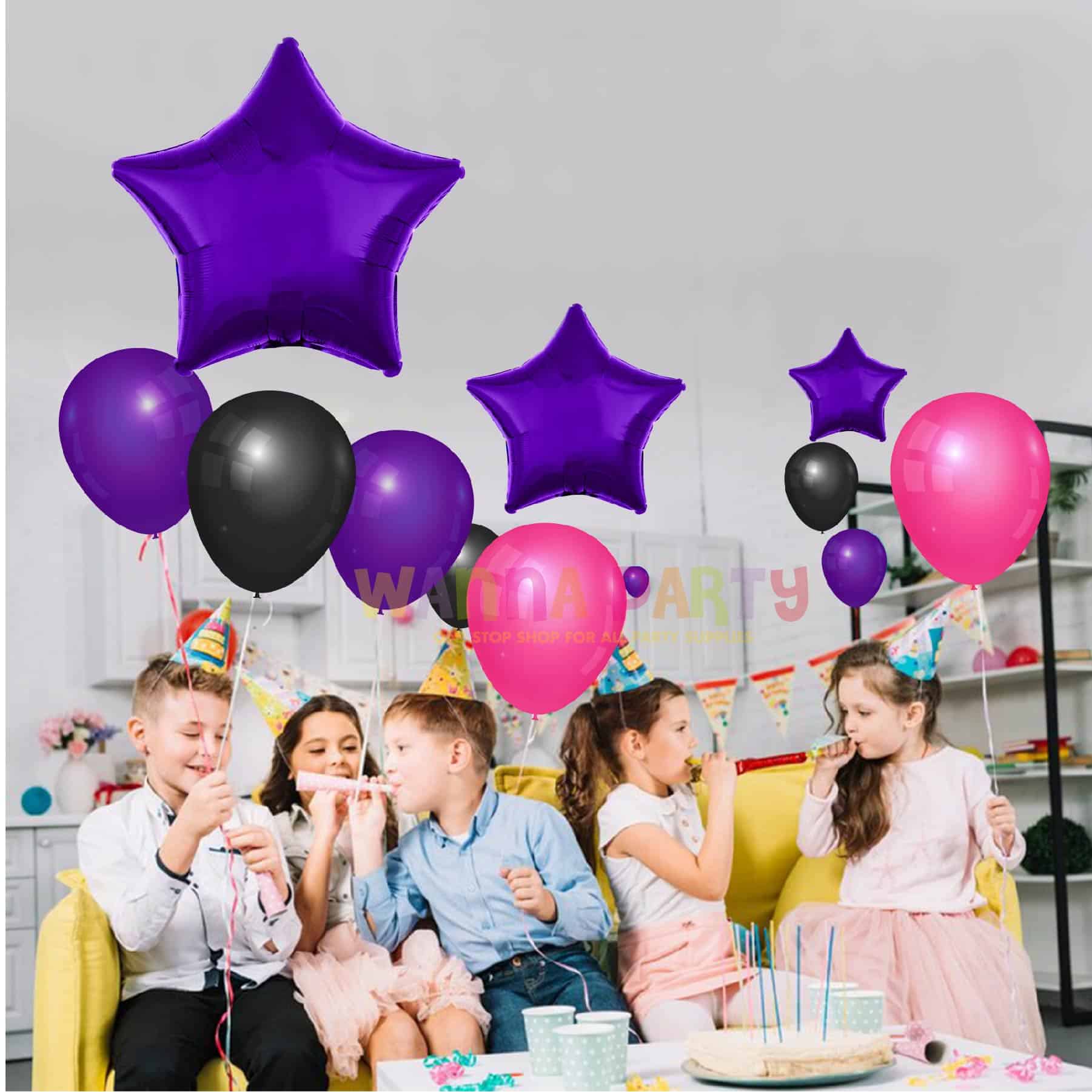 Metallic Purple Star Balloon 19" S15