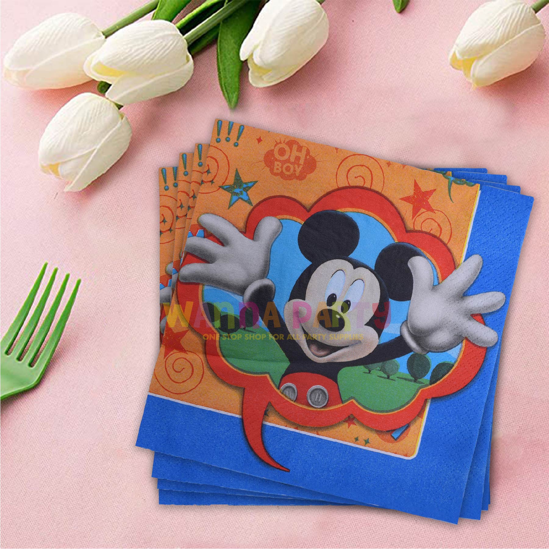 Mickey Mouse Lunch Napkins (Pack of 16)