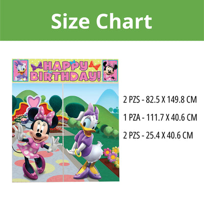 Minnie Mouse Scene Setter 65" x 59" - 5PC