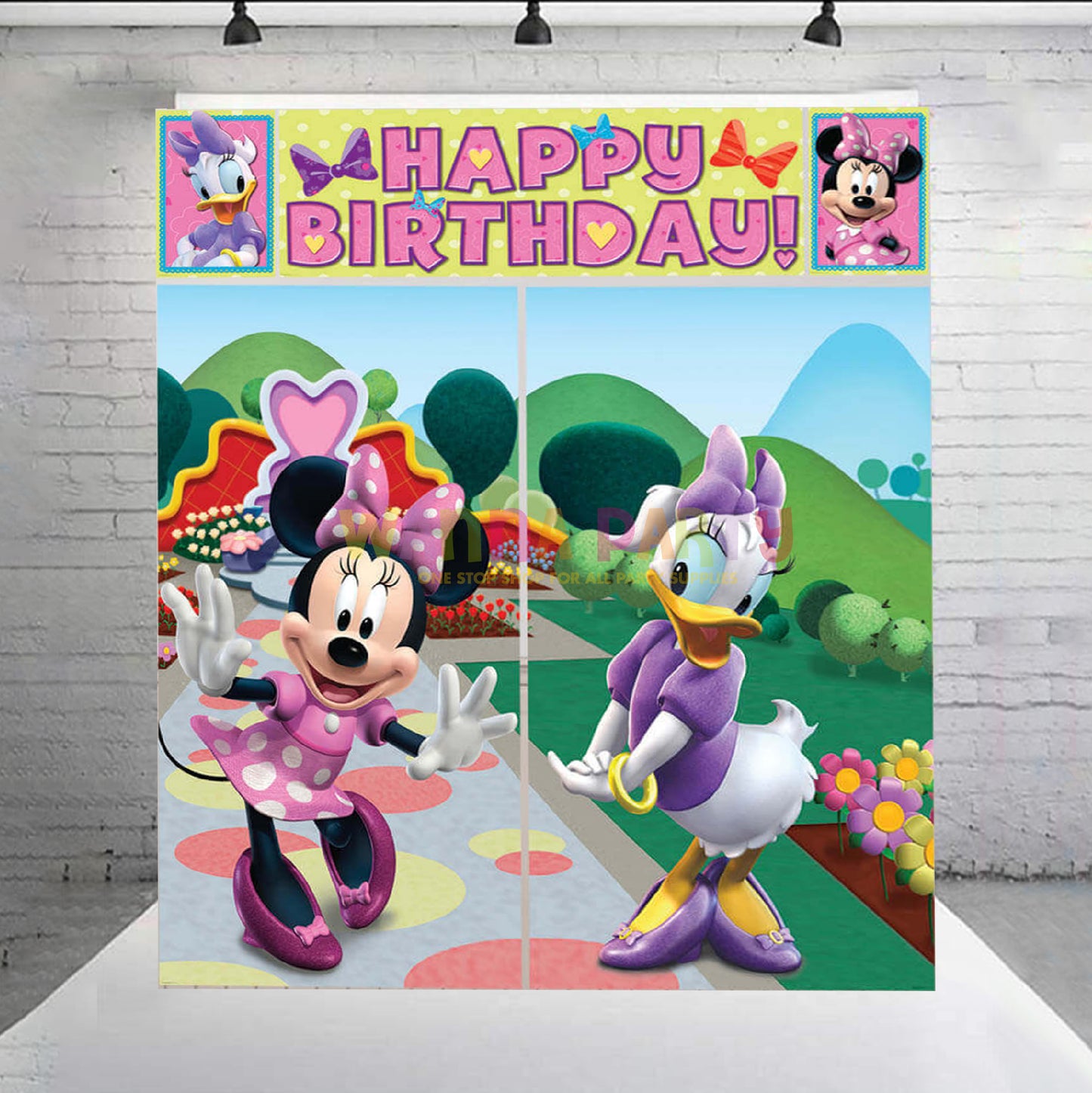 Minnie Mouse Scene Setter 65" x 59" - 5PC